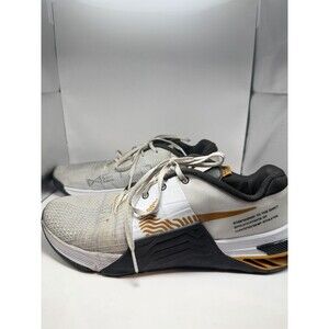 Nike Metcon 8 Training Shoes Athletic Sneakers DO9328-100 Mens 14 White & Gold